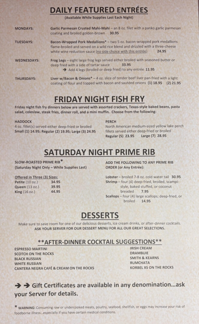 Menu Summer 2026 3